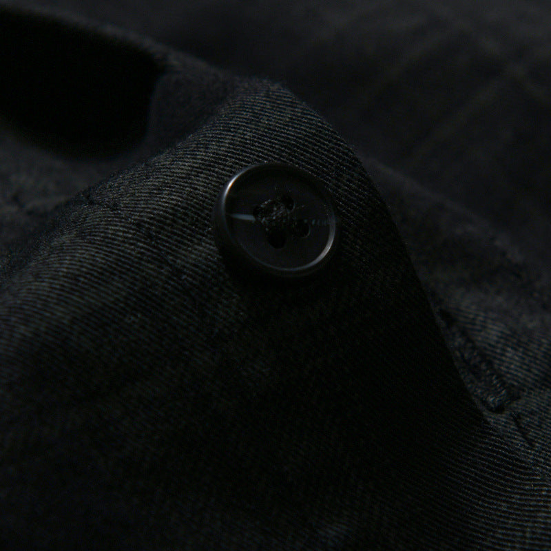 Herren Kariertes Hemdjacken-Overshirt aus leichtem Twill mit Brusttasche Echoarchiv