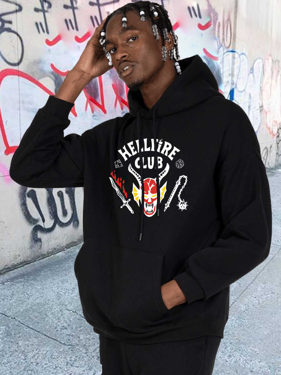 Herren Kapuzenpullover mit auffälligem Motiv und einzigartigem Druck Echoarchiv