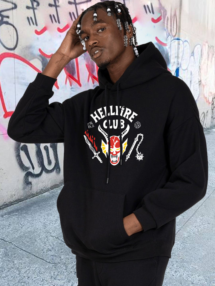 Herren Kapuzenpullover mit auffälligem Motiv und einzigartigem Druck Echoarchiv
