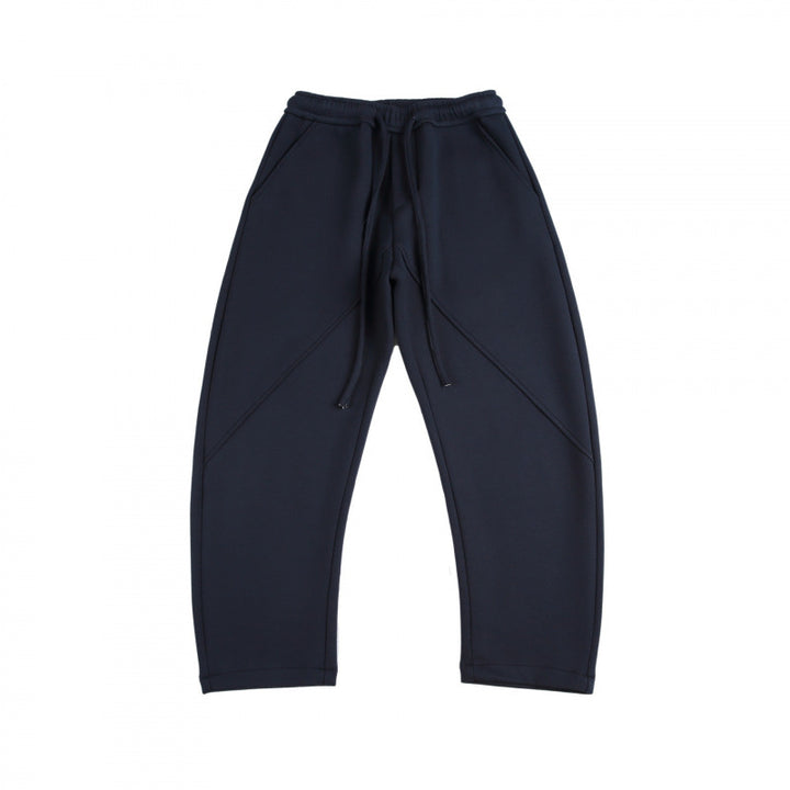 Unisex Weite Tech-Jogginghose mit diagonalem Nahtdesign, Elastikbund und Tunnelzug Echo Archiv