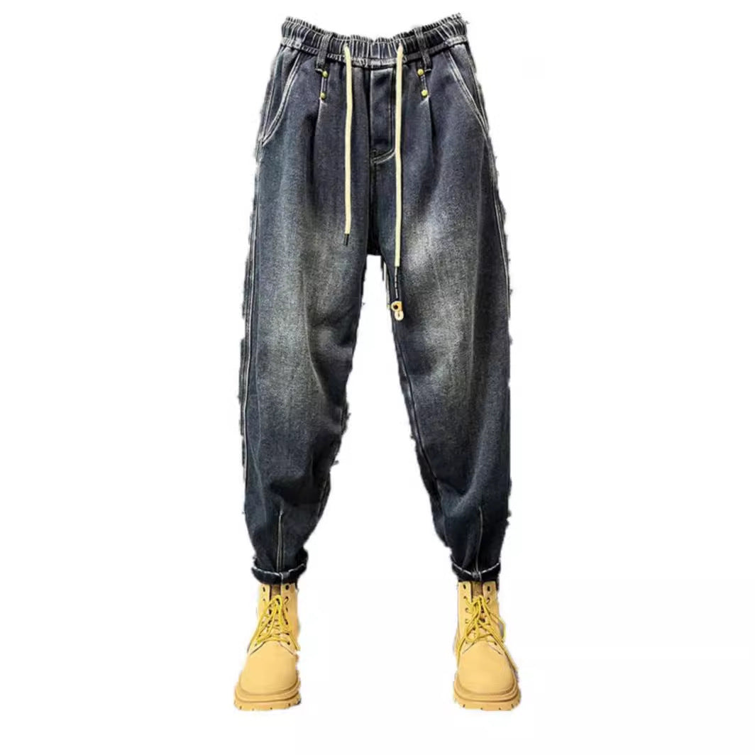Herren Modische Ripped Jeans mit kreativen Patches Echoarchiv 1788342369