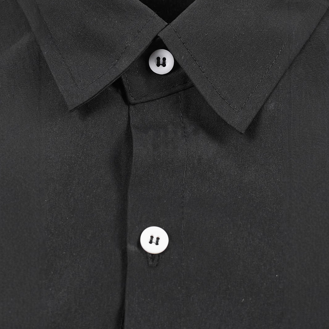 Herren Elegantes Kurzarmhemd mit asymmetrischem Design Echoarchiv