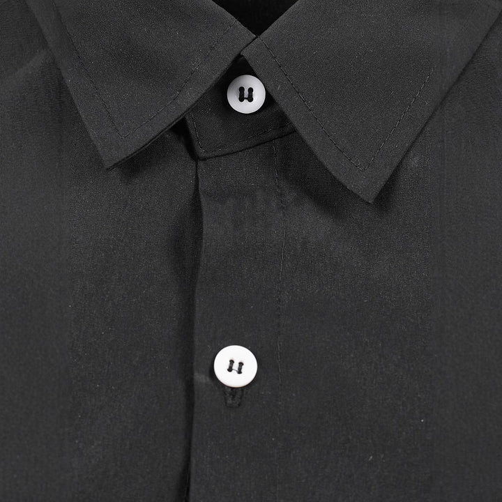 Herren Elegantes Kurzarmhemd mit asymmetrischem Design Echoarchiv