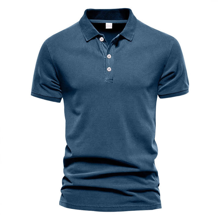 Herren Polohemd aus atmungsaktivem Baumwollmix mit elegantem Kragen Echoarchiv