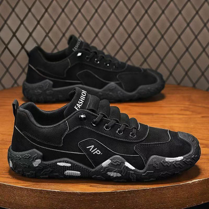 Herren Urbaner Chunky-Sneaker mit Veloursleder-Optik, profiliertem Grip-Profil und ergonomischer Plateausohle Echoarhiv