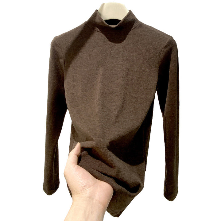 Damen Elegant und Bequem Langarmshirt mit Stehkragen Echo Archiv