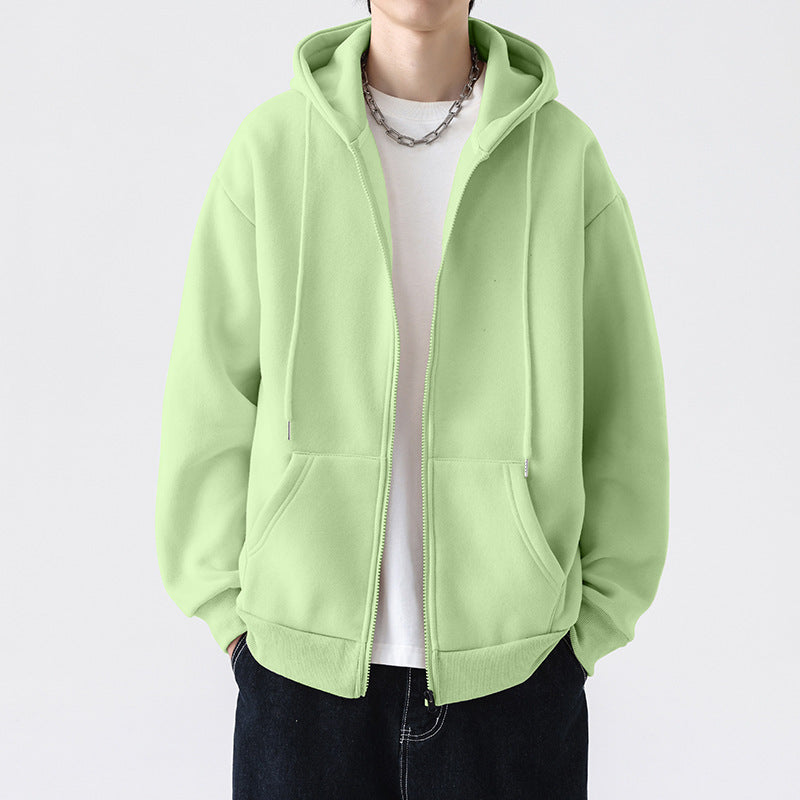 Herren Kapuzensweatjacke mit durchgehendem Reißverschluss und legerer Passform Echoarchiv