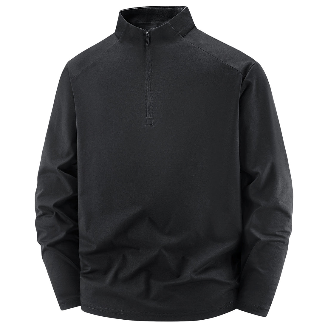 Herren Langarm-Halbreißverschluss-Performance-Pullover mit Stehkragen und technischem Stretch Echoarchiv