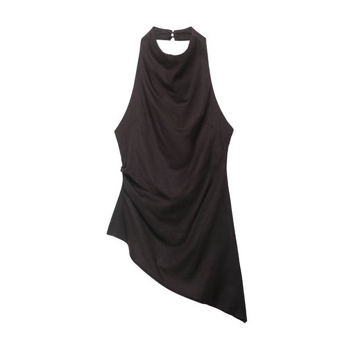 Damen asymmetrisches Top mit eleganter Drapierung Echo Archiv