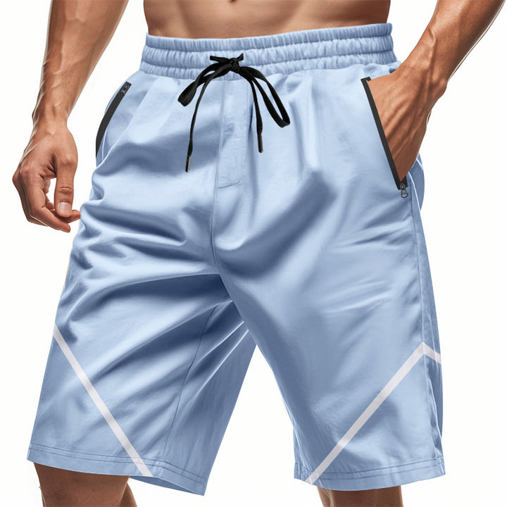 Herren Sportliche Badeshorts mit praktischem Reißverschluss und elastischem Bund Echoarchiv