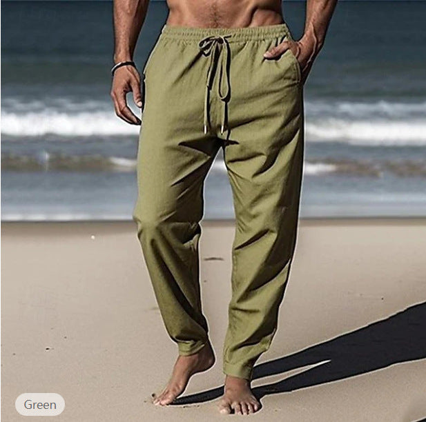 Herren lässige Strand-Hose mit elastischem Bund Echoarchiv