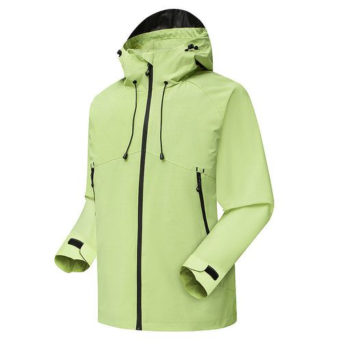 Herren winddichte Outdoor-Jacke mit verstellbarer Kapuze Echoarchiv