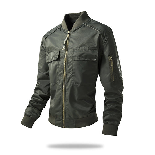 Herren leichte und strapazierfähige Bomberjacke mit technischen Details Echoarchiv