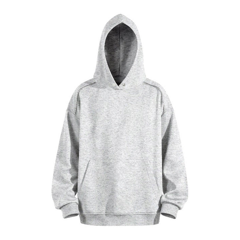 Herren Oversize-Kapuzenpullover mit Kängurutasche und Raglanärmeln Echo Archiv