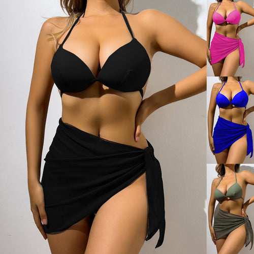 Damen Bikini-Set mit verstellbarem Oberteil und elegantem Wickelrock Echo Archiv