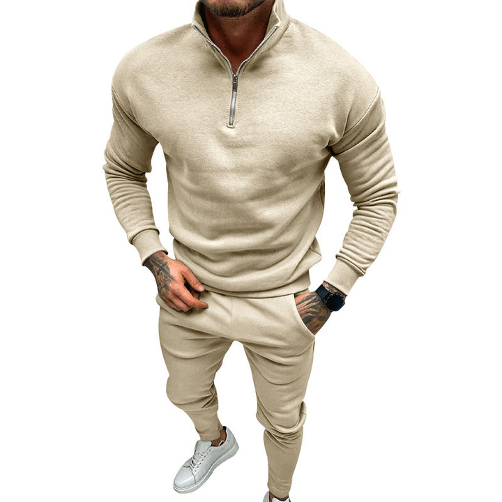 Herren Sportlicher Pullover mit Stehkragen Echoarchiv