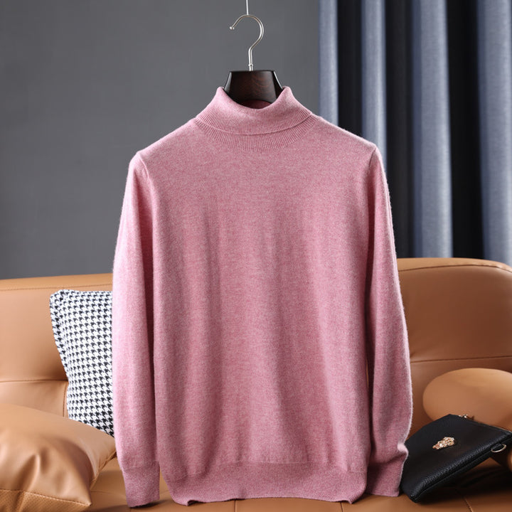 Herren Feiner Rollkragenpullover in schlanker Minimal‑Silhouette aus Woll‑Kaschmir‑Mix Echoarchiv