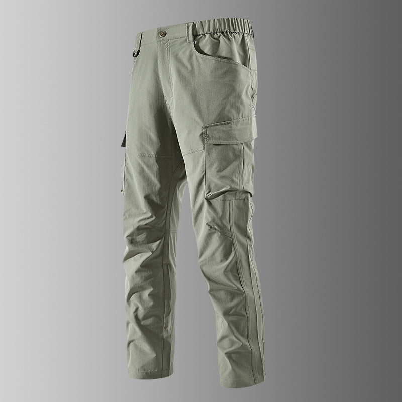 Herren Outdoor-Cargohose mit elastischem Bund, vorgeformten Knien und Multifunktions-Taschen Echo Archiv