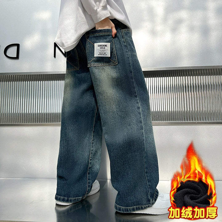 Herren weit geschnittene Denim-Hose Echo Archiv