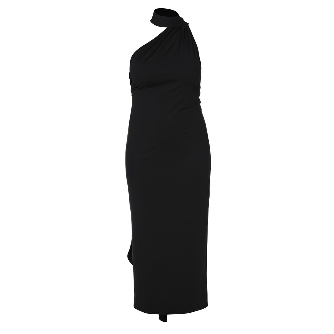Damen Elegantes One-Shoulder Maxikleid mit figurbetonter Silhouette Echo Archiv