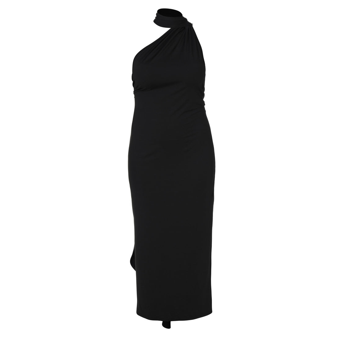 Damen Elegantes One-Shoulder Maxikleid mit figurbetonter Silhouette – Valéora