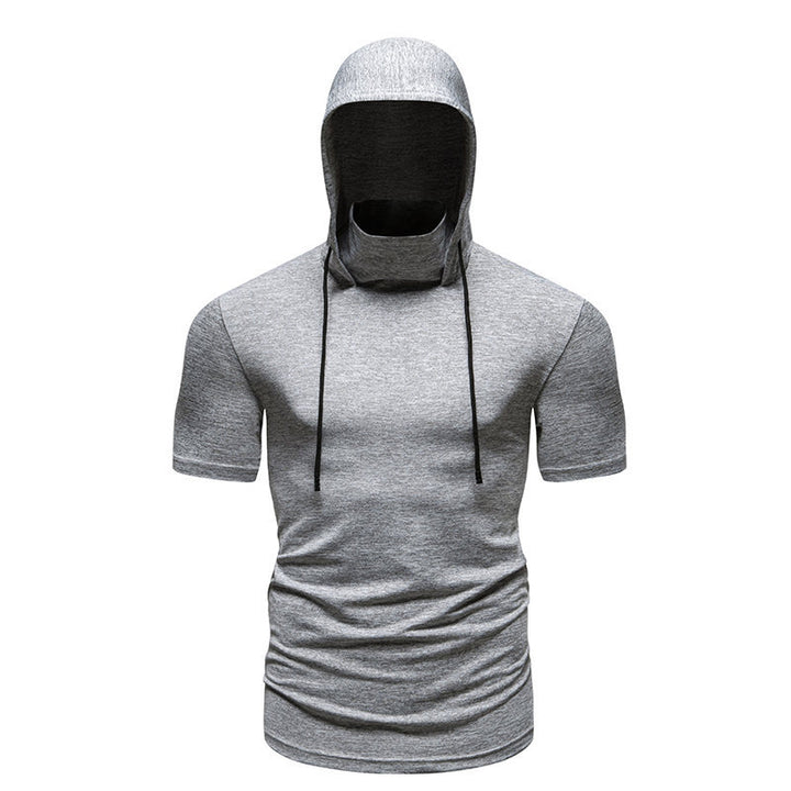 Herren funktionales Kapuzenshirt mit kurzem Arm und atmungsaktiven Eigenschaften Echoarchiv