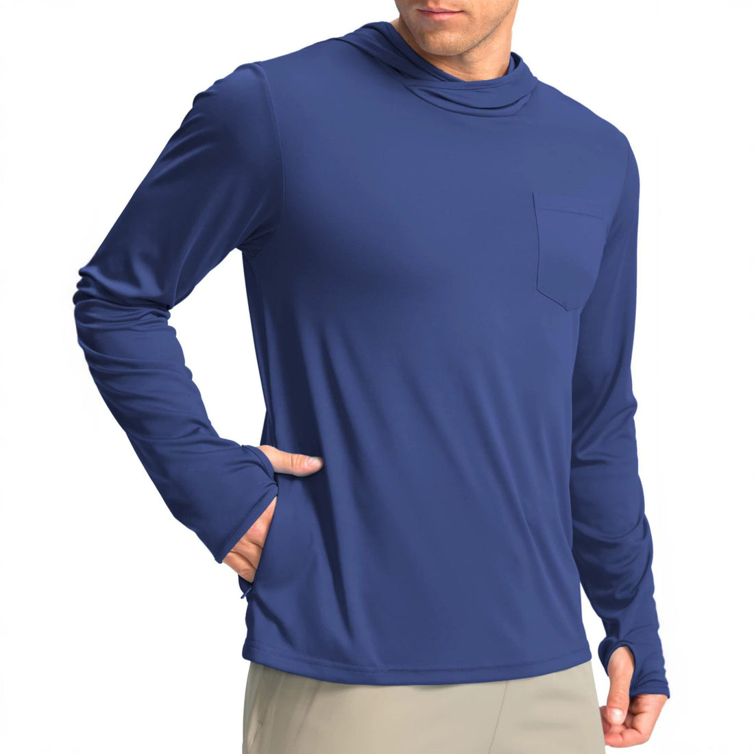 Herren Funktionsshirt mit Kapuze und Taschen – Avelline