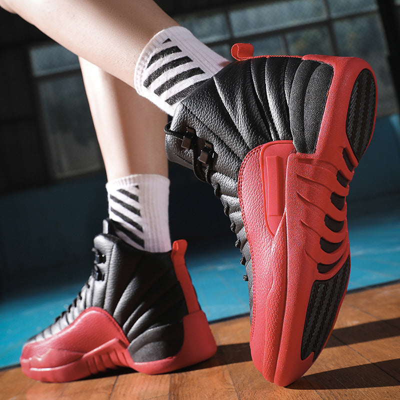 Herren Retro-inspirierte Performance-Basketballstiefel mit verstärkter Seitenwand – Tavélo