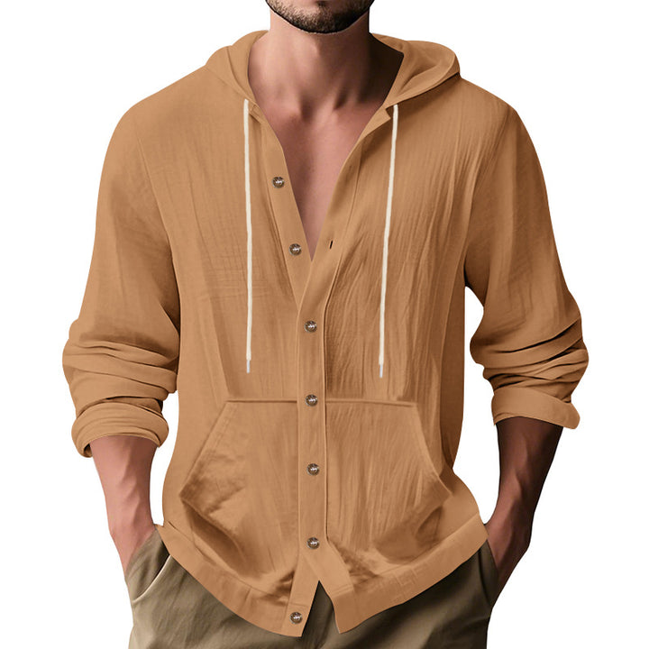 Herren lässige Sommerjacke mit Kapuze Echoarchiv