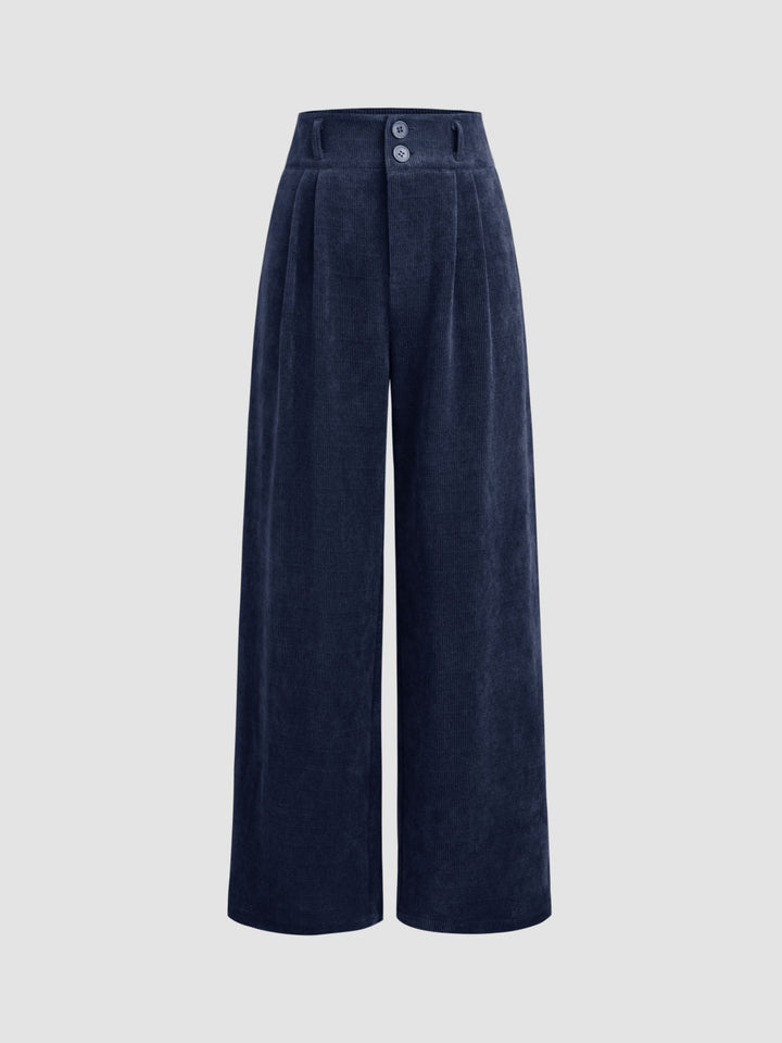 Damen Elegante und Weit geschnittene Cordhose Echo Archiv