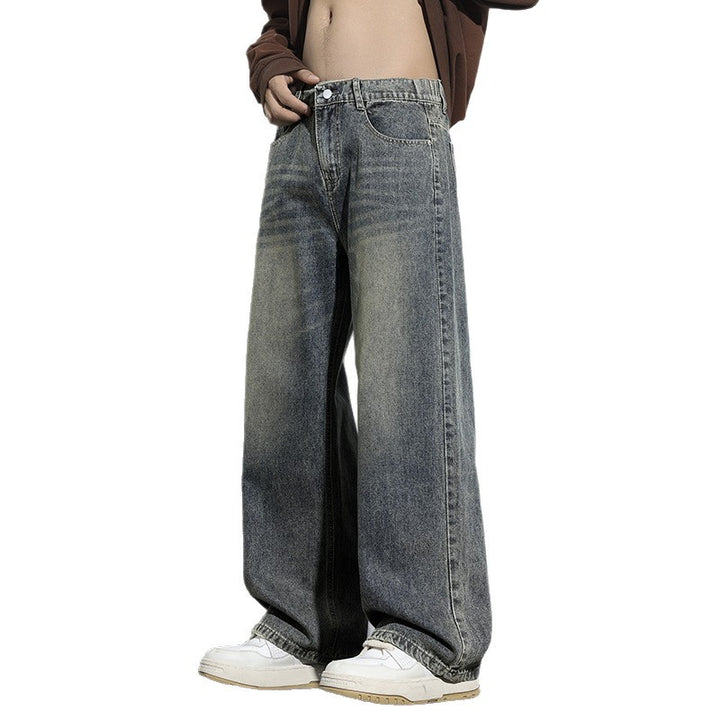 Unisex Weit geschnittene Denim-Jeans Echoarchiv