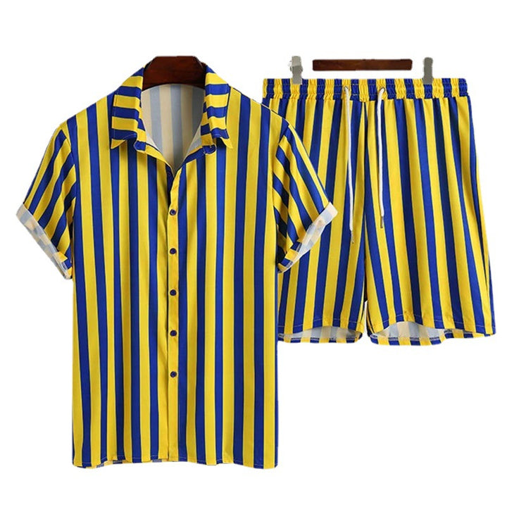 Damen lässiges Streifen-Matchingset Echoarchiv