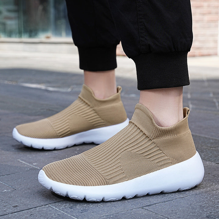 Unisex Elastischer Strick-Slipper mit nahtlosem Schaft und ergonomischer Leichtsohle Echoarchiv