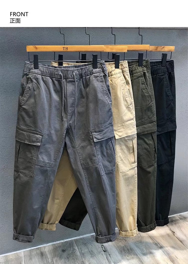 Herren Cargohose im Camouflage-Utility-Stil mit geradem Bein und robustem Canvas Echoarchiv