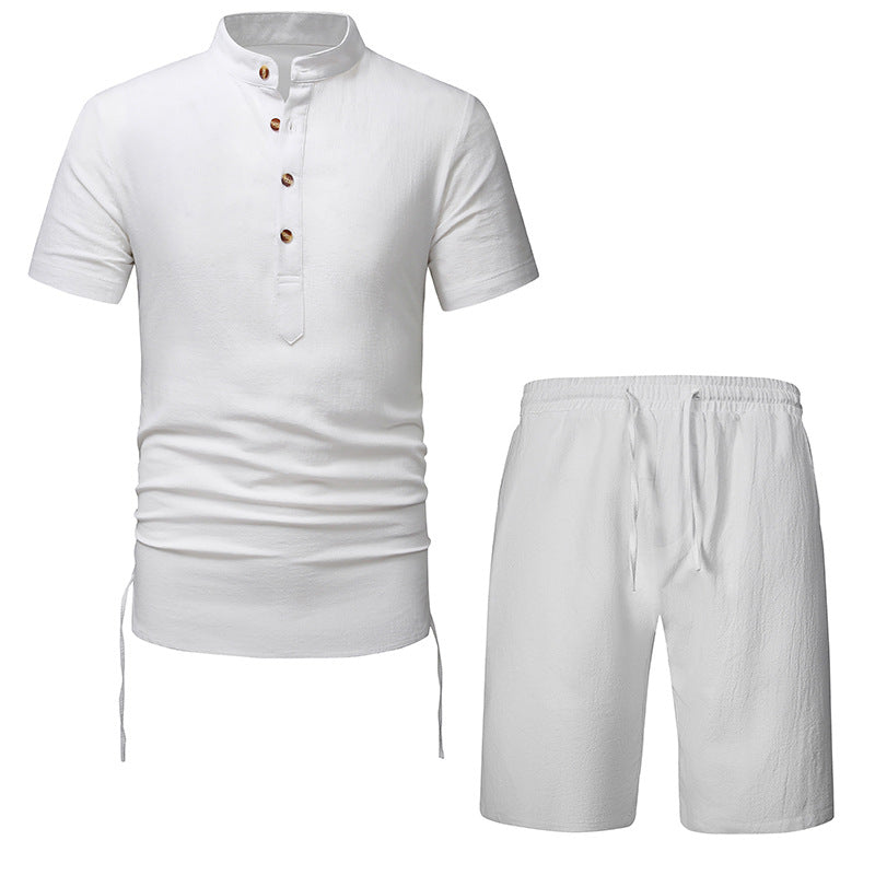 Herren Kurzarmhemd und Shorts Set Echoarchiv