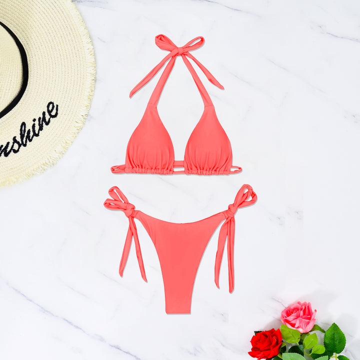 Damen Triangel-Bikini mit raffinierten Bindebändern und hochelastischem Stoff Echo Archiv