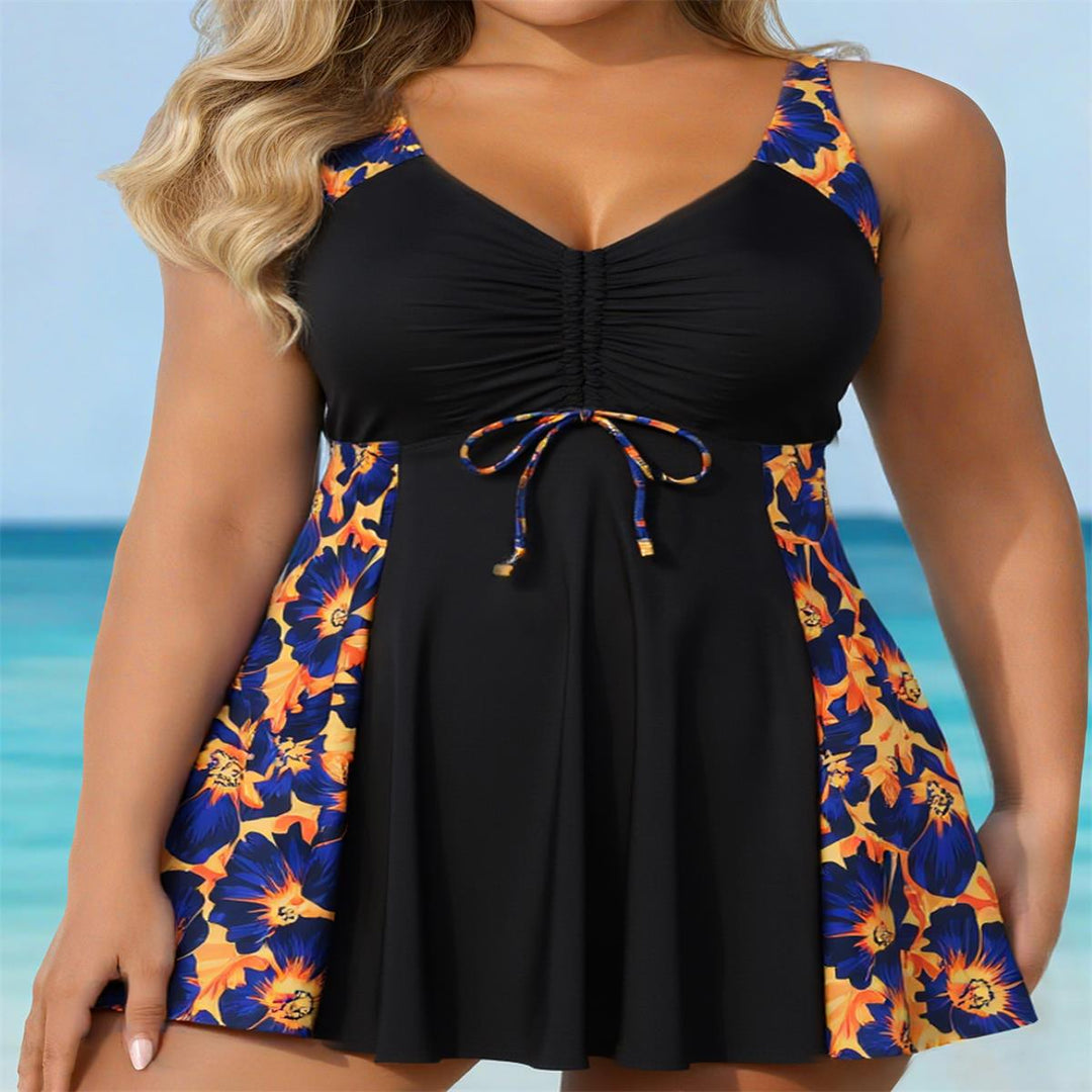 Damen Strandkleid Badeanzug mit elegantem Leopardenmuster Echo Archiv