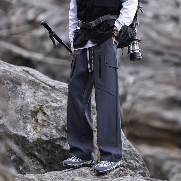 Herren Multifunktionale Wanderhose mit verstellbarem Bund und praktischen Taschen Echoarchiv