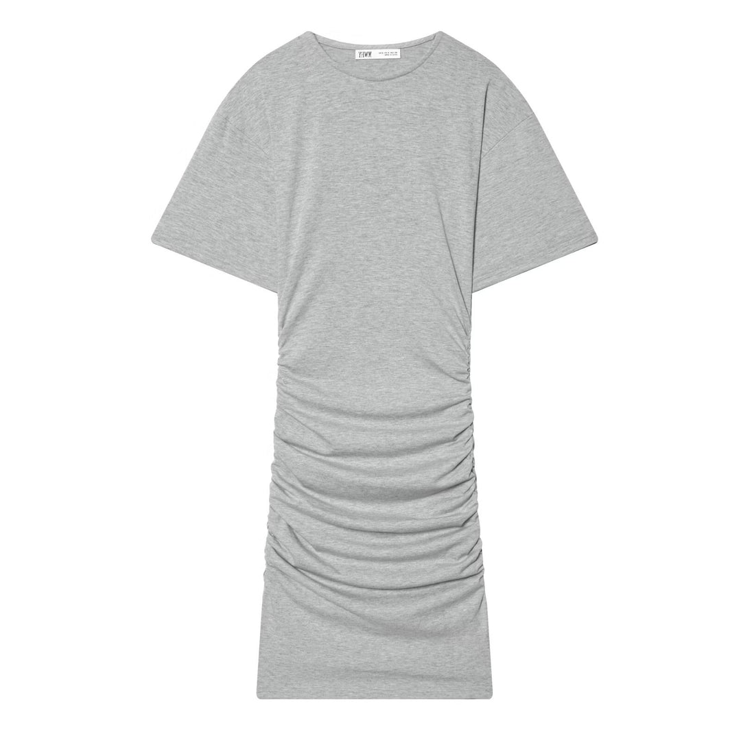 Damen Midikleid mit eleganter Raffung und weitem Kurzarm Echo Archiv