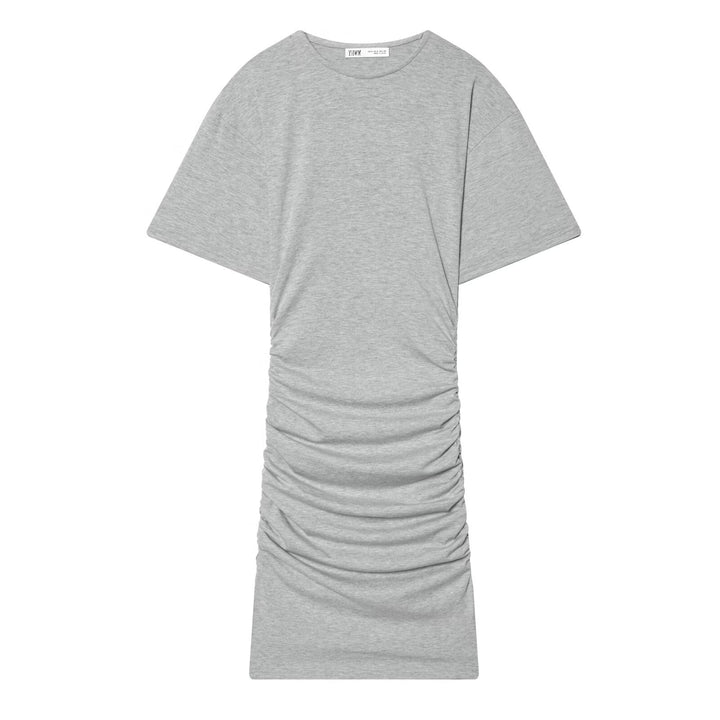 Damen Midikleid mit eleganter Raffung und weitem Kurzarm Echo Archiv