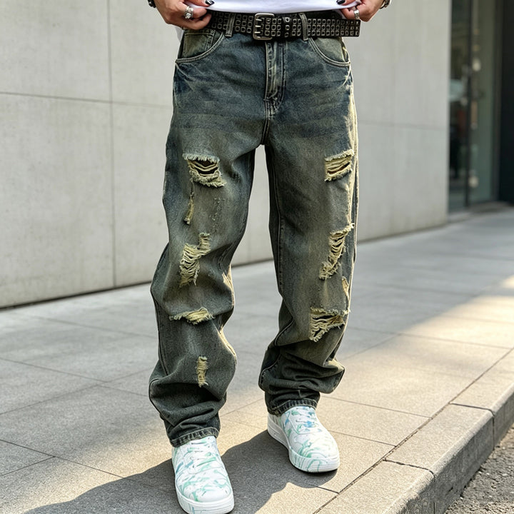 Herren Lässige Ripped Jeans Echoarchiv