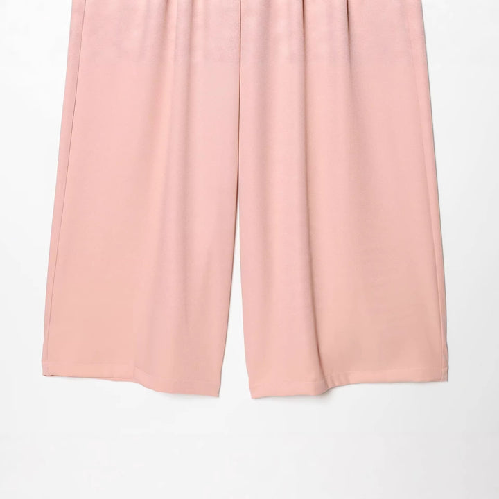 Damen Hochtaillierte Palazzo-Hose mit weitem Bein und Leistentaschen Echo Archiv