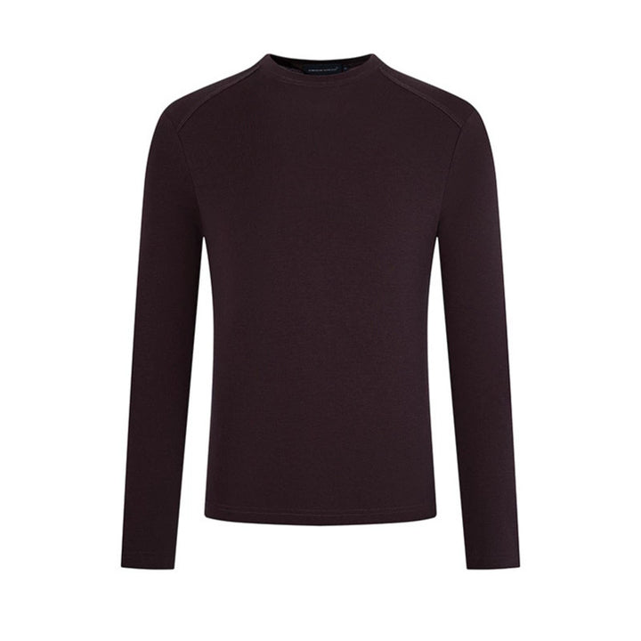 Herren Feinstrick-Pullover mit Rundhalsausschnitt aus Merinowolle Echoarchiv