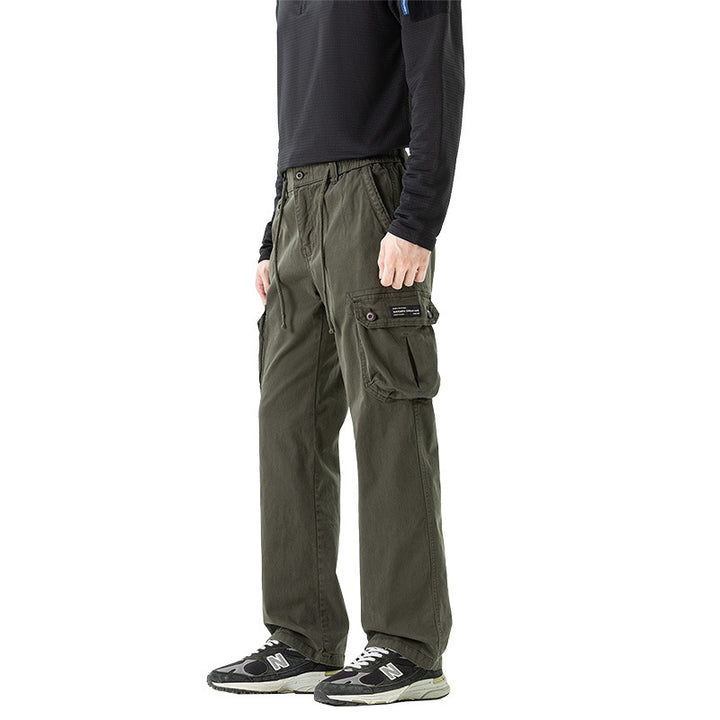 Herren Relaxed-Fit Canvas-Cargohose mit Tunnelzug, Multifach‑Taschen und Utility‑D-Ring Echo Archiv
