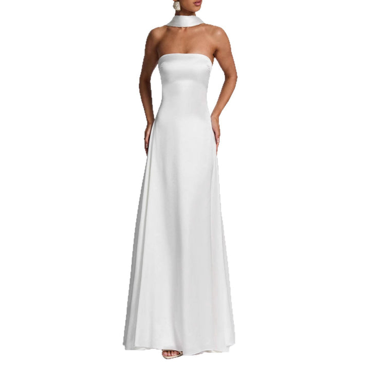 Damen Elegantes und schickes Langarm Abendkleid Echo Archiv