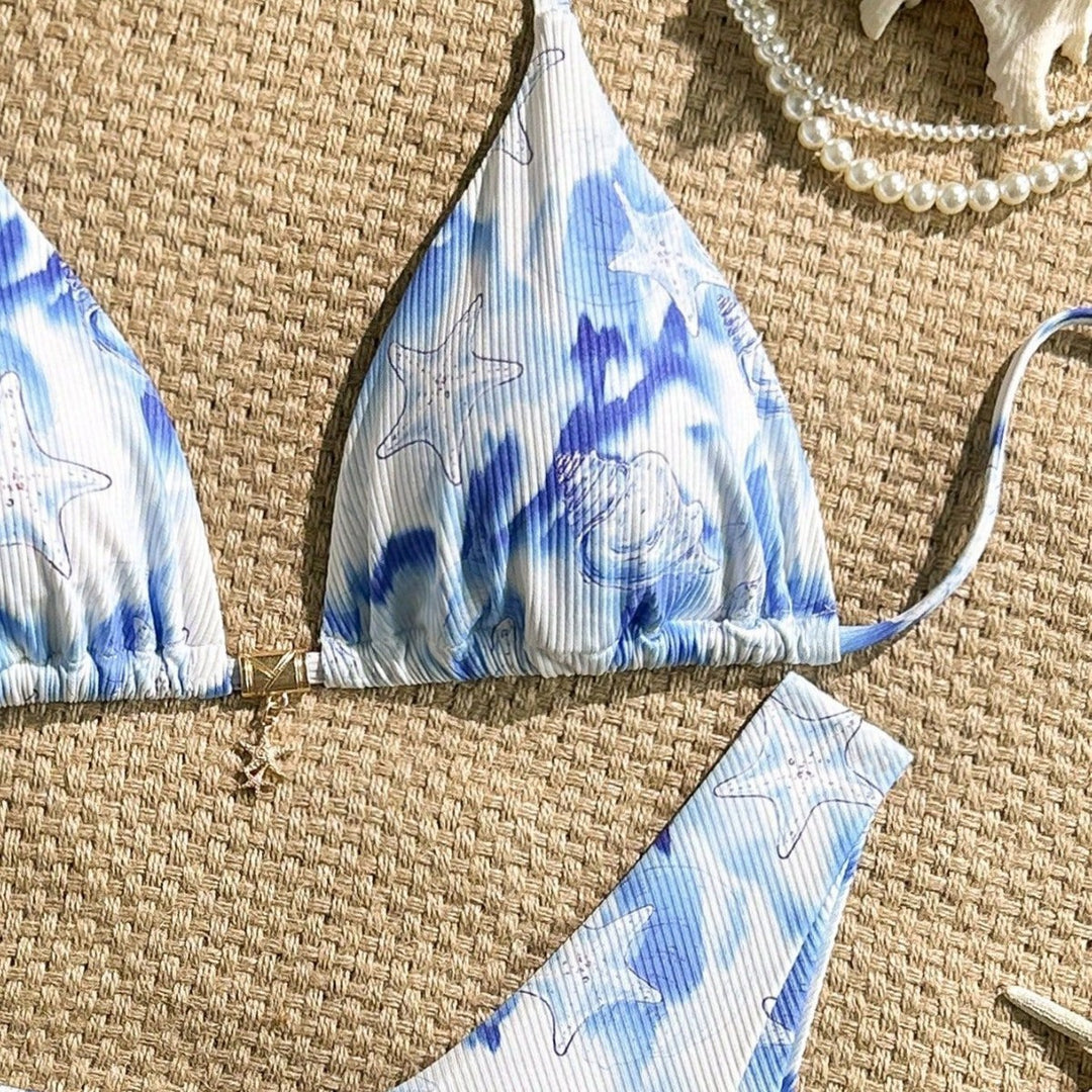 Damen Triangel-Bikini mit maritimem Motiv Echo Archiv
