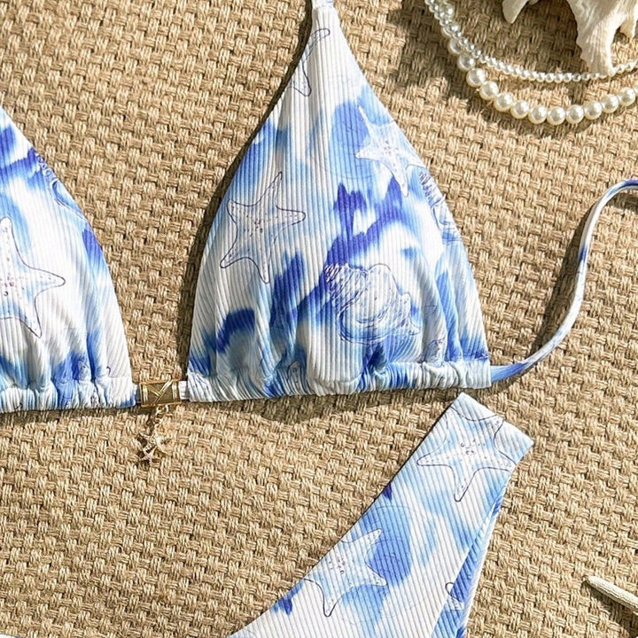 Damen Triangel-Bikini mit maritimem Motiv Echo Archiv