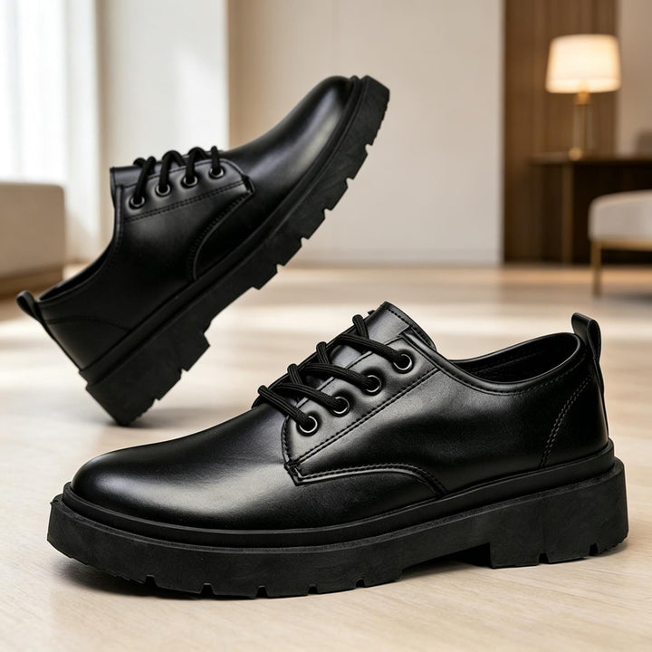 Herren Glänzende Lederschuhe Echoarchiv