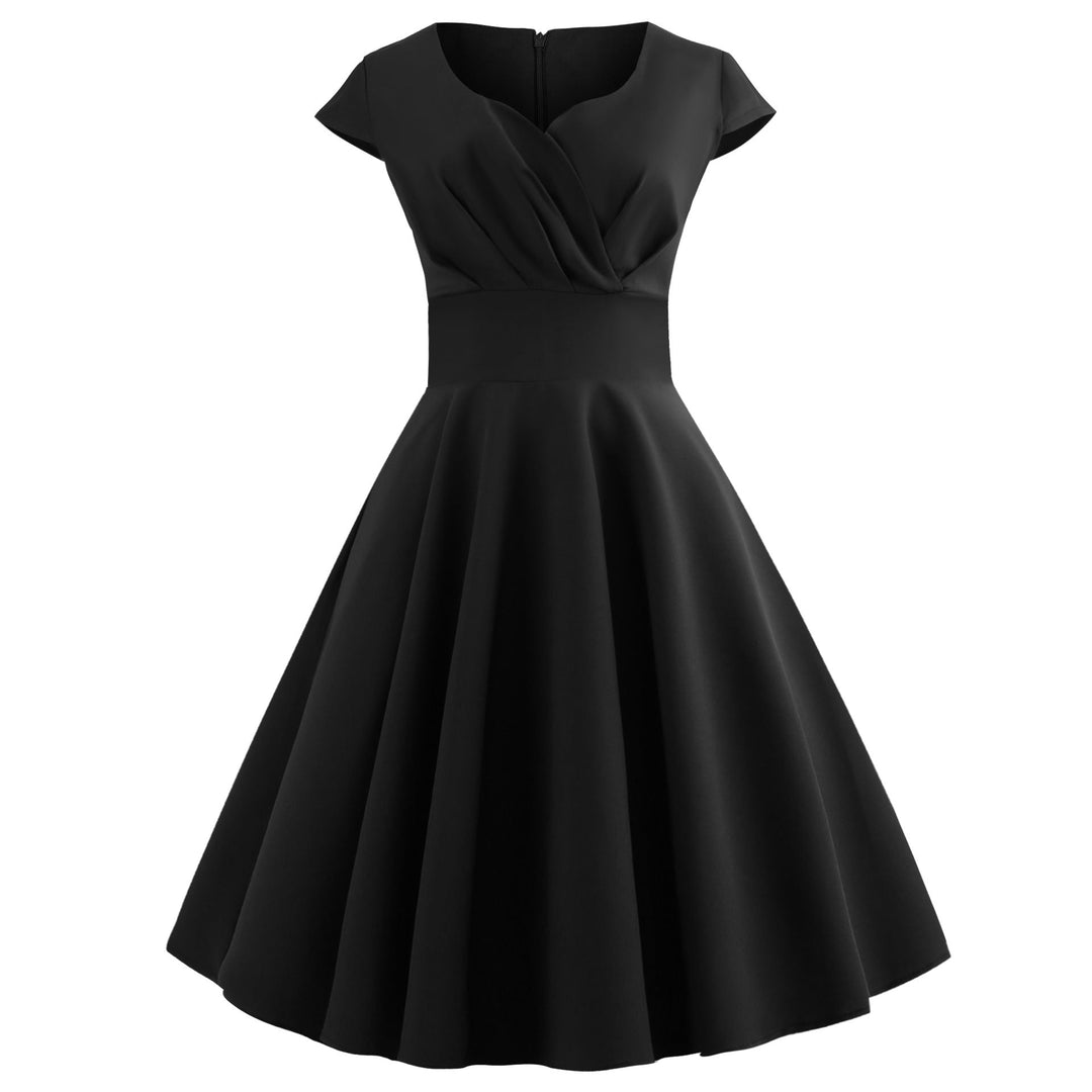 Damen A-Linien Kleid mit elegantem Taillenschnitt und schwingendem Saum Echoarchiv