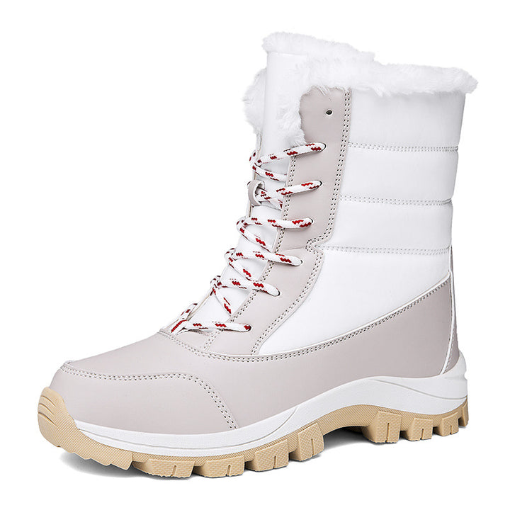 Damen Thermo‑Schnürstiefel mit Kunstfellfutter, isolierender Innensohle und rutschfester Profilsohle Echo Archiv